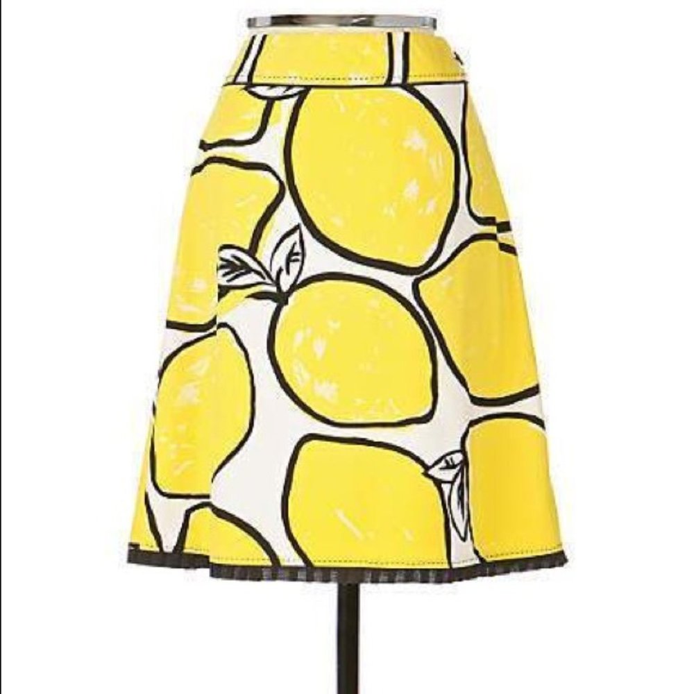 Anthropologie Odille Still Life Lemon Skirt 6 🍋